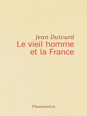 cover image of Le vieil homme et la France